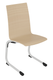 Chaise GALLA PREMIUM coque C12 Alvana bois teinté piètement aluminium époxy - T6