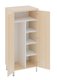 Armoire DANAÉ SIGNATURE 2 portes 1/2 penderie et lingerie mélaminé pièt. époxy - L83xP65xH180 cm