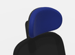 MISTRAL-Têtière réglable en hauteur et profondeur - coque coloris noir
