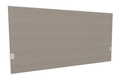 SECRET Panneau-écran acoustique H74cm pour poste solo L.140cm. 2 faces tissu BERTA coloris marron glacé. pinces de fixation réglables en hauteur coloris aluminium