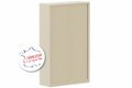 Armoire à rideaux H198xL120cm 4 tablettes