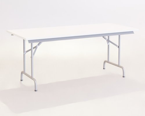 TABLES PLIANTES - 180x80xHt. 75cm - Table pliante Easy 180x80 cm blanc  / structure aluminium