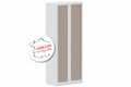 Armoire à rideaux H198xL80cm 4 tablettes