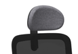 TETIERE-Tétière pour fauteuil smooth mesh réglable rembourrée et recouverte tissu GRIS STEP MELANGE SMG 60004