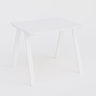 [Pas de famille] - [Pas de sous famille] - Table Keops Métal 140x120 cm de profondeur et hauteur 109 cm . Plateau épaisseur 25mm.