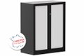 Armoire à rideaux H100xL80cm 2 tablettes