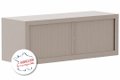 Armoire rehausse H44xL120cm coffre basalte/rideaux basalte