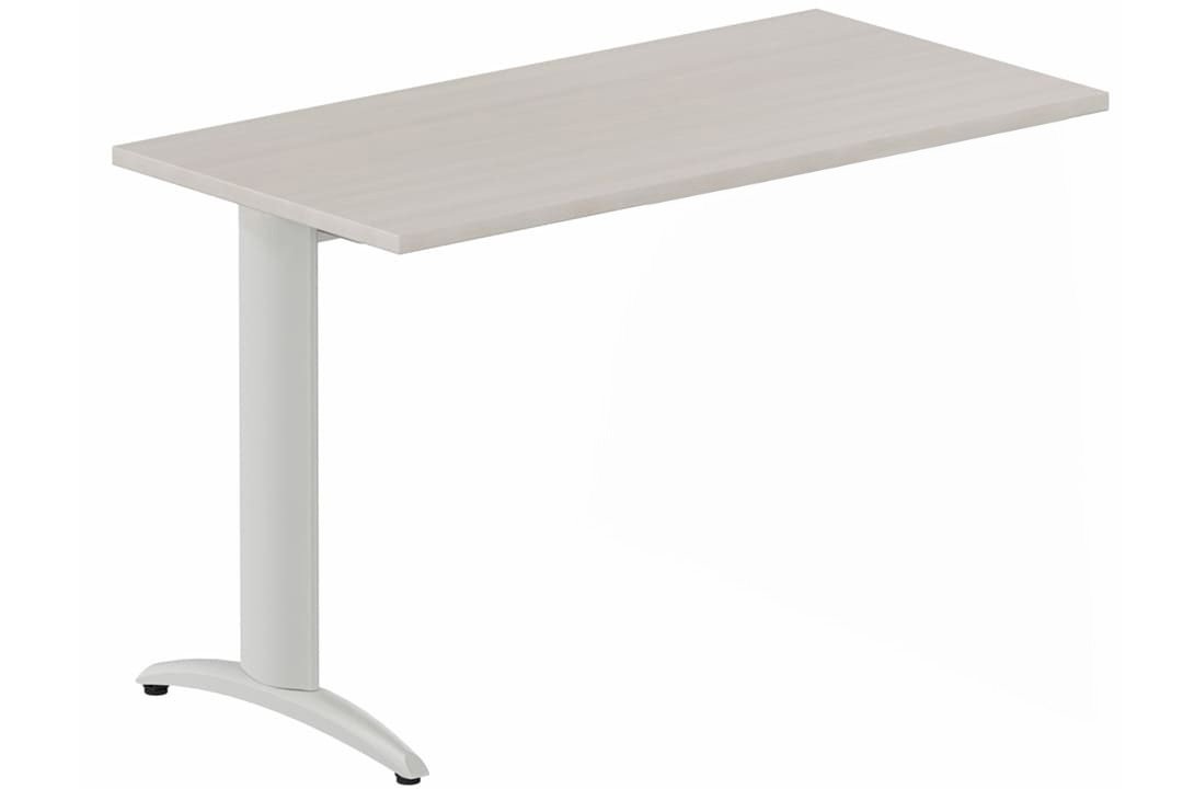 Module composable pied i, L.120xP.60cm, suivant, plateau acacia, structure aluminium, plateau acacia, structure aluminium