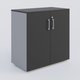 Armoire avec portes tablettes mélaminé 80x42x72 cm