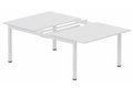 K3 Bench départ 2 plateaux coulissants 180x80cm encombrement 180x165cm blanc/blanc - sur délai