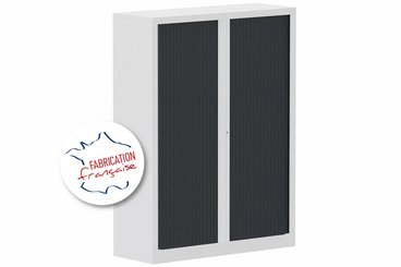 [Pas de famille] - [Pas de sous famille] - Armoire à rideaux H160xL120cm 3 tablettes