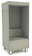 Phonebox acoustique permet de passer les appels sans gêner les autres, coloris gris 