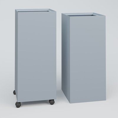 ACCESSOIRES - ACCESSOIRES  - Poubelle 1 Module HT 75 cm la HT 30 cm Prof. 60 cm avec roulettes .Denin P42