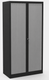 Armoire à rideaux H198xL120cm 4 tablettes