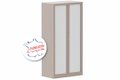 Armoire à rideaux H136xL120cm 3 tablettes