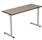 Table TAGE HR plateau ép.21 mm stratifié chant bois piètement époxy - 130x50 cm - T3 à T6