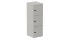 Meuble à cases H.137xL.45xP.50cm - 3 cases H43cm. portes pleine. serrure à code