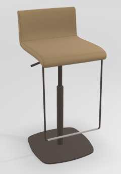 CHAISES ET TABOURETS - Réglables en hauteur - COCKTAIL Tabouret -Finitions : MOSAIC GOLD (M314) / PIETEMENT EPOXY : structure coloris BRONZE MAT (EP89)