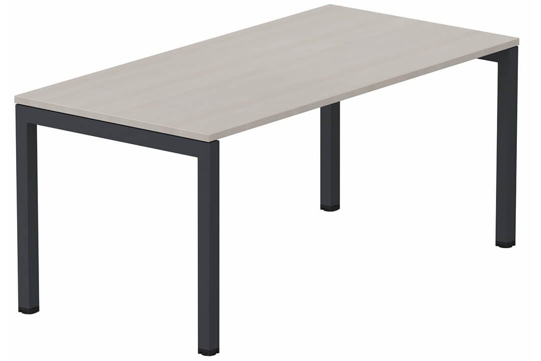 Module composable pied arche L.180xP.80cm, départ, plateau acacia, structure anthracite