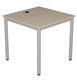 Table INFO plateau ép.24 mm stratifié chant ABS piètement époxy - 80x70 cm - T6