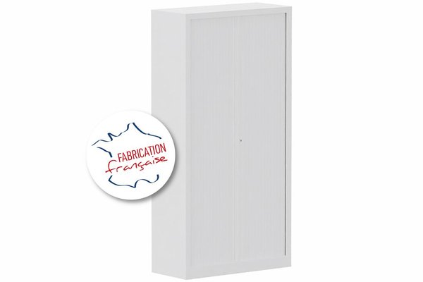 [Pas de famille] - [Pas de sous famille] - Armoire à rideaux H198xL100cm 4 tablettes