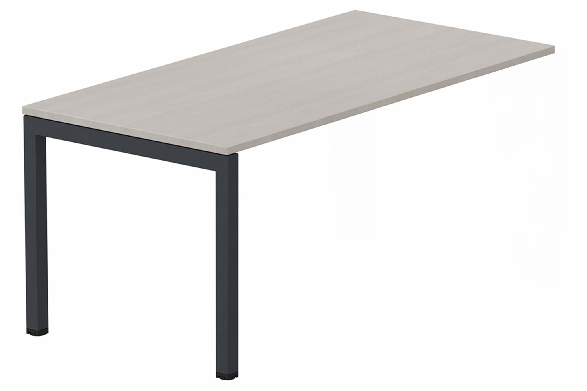 Module composable pied arche L.180xP.80cm, suivant, plateau acacia, structure anthracite