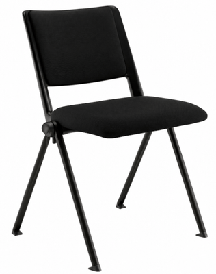 a definir - a definir - LEO Chaise 4 pieds, époxy coloris noir, , coques polypropylène coloris noir, placets assise et dossier tissu XTREM coloris noir