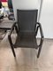 Chaise 4 pieds structure noir assise et dossier resille noir