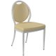 Chaise 260 assise et dossier prise de main tissu enduit piètement alu époxy - T6
