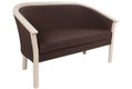 Canapé MAMBO tissu enduit piètement bois - L133xP66xH80 cm