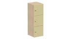 Meuble à cases H.137xL.45xP.50cm - 3 cases H43cm. portes pleine. serrure à clé