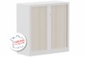Armoire à rideaux H100xL100cm 2 tablettes