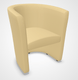 CLUB fauteuil 1 place. simili cuir beige -