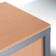 Top armoire à rideaux L100xP43cm hêtre