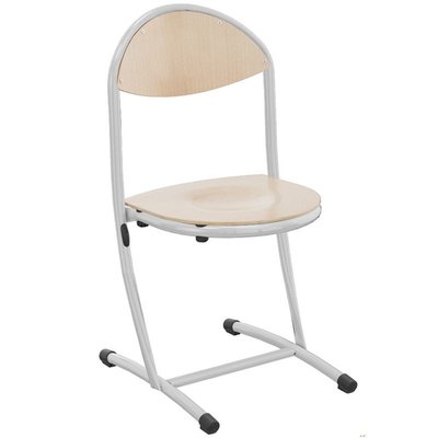 SCOLAIRE - Apprendre - Chaise HÉLIA assise et dossier bois Blueprotech® piètement époxy - T5