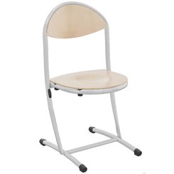 SCOLAIRE - Apprendre - Chaise HÉLIA assise et dossier bois Blueprotech® piètement époxy - T5