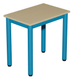 Table CARÉLIE plateau ép.19 mm mélaminé chant ABS piètement époxy - 60x40 cm - T3