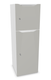Meuble à cases H.137xL.45xP.50cm - 2 cases : 1 x H86cm (en bas) + 1 x H43cm. portes avec découpe en partie haute. serrure à clé