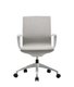 Fauteuil BILLY. mécanisme autorégulé. cadre gris clair. résille grise. piétement nylon gris