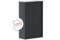Armoire à rideaux H160xL100cm 3 tablettes