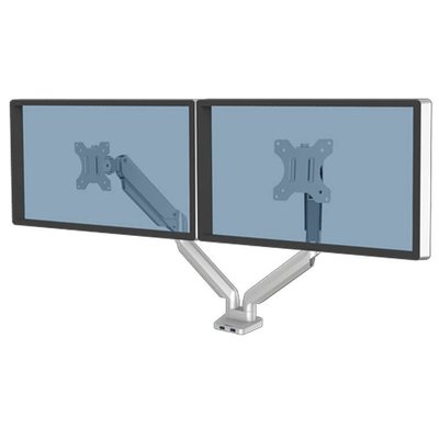 ACCESSOIRES - ACCESSOIRES  - BRAS PORTE-ECRANS DOUBLE GRIS