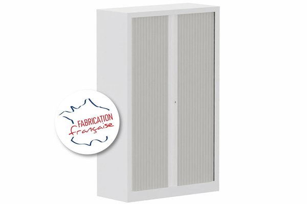 [Pas de famille] - [Pas de sous famille] - Armoire à rideaux H160xL100cm 3 tablettes