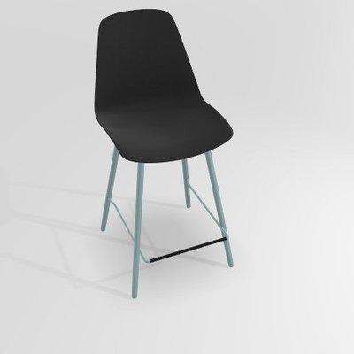 CHAISES ET TABOURETS - Pour tables hauteur 90 cm - PETALE Chaise haute L.46xP.51.5xH.101.5cm-hauteur assise 65.5cm
