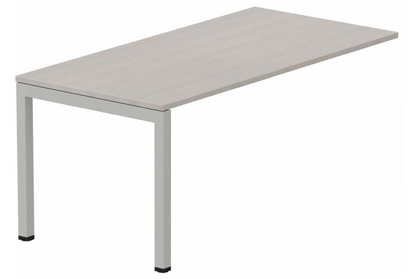 TABLES DE FORMATION - Composables piétement "Arche" - Module composable pied arche L.140xP.80cm, suivant, plateau acacia, structure aluminium