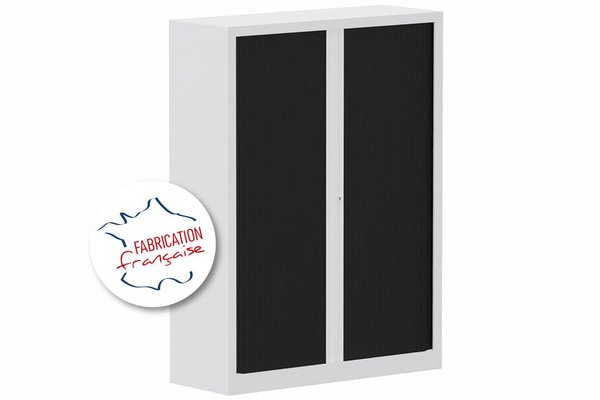 [Pas de famille] - [Pas de sous famille] - Armoire à rideaux H160xL120cm 3 tablettes