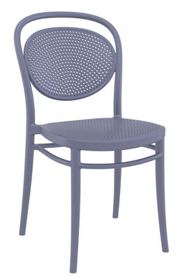 POLYPROPYLENE - CHAISES  - FLORENCE-Chaise en polypropylène renforcé fibre de verre-Finition anthracite