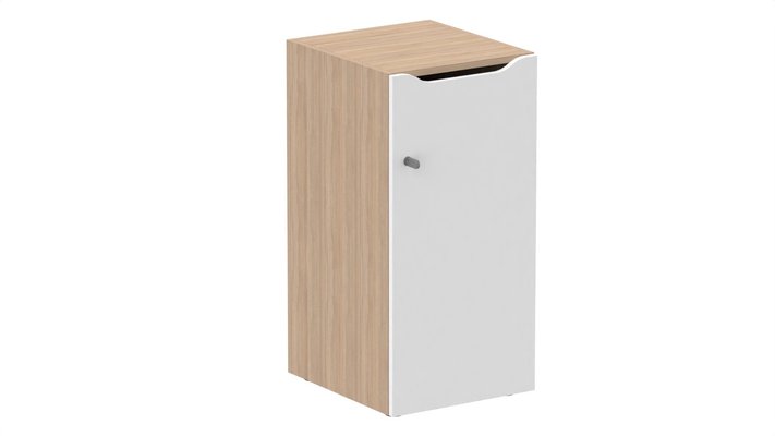 CASIERS - 1 case - Meuble à cases H.92xL.45xP.50cm - 1 case H86cm. porte avec découpe en partie haute. serrure à clé