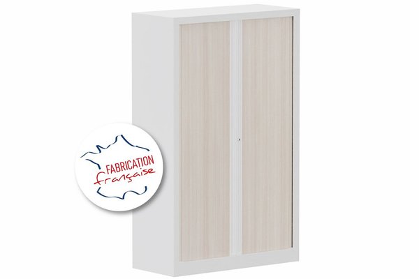 [Pas de famille] - [Pas de sous famille] - Armoire à rideaux H160xL100cm 3 tablettes