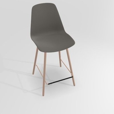 CHAISES ET TABOURETS - Pour tables hauteur 90 cm - PETALE Chaise haute L.46xP.51.5xH.101.5cm-hauteur assise 65.5cm