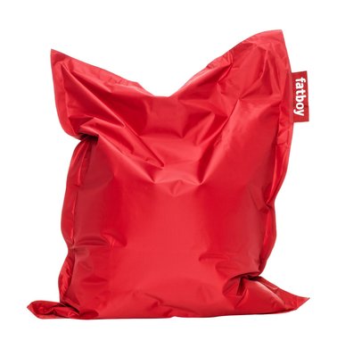 SCOLAIRE - Decouvrir - Pouf JUNIOR nylon - 130x100 cm - Rouge
